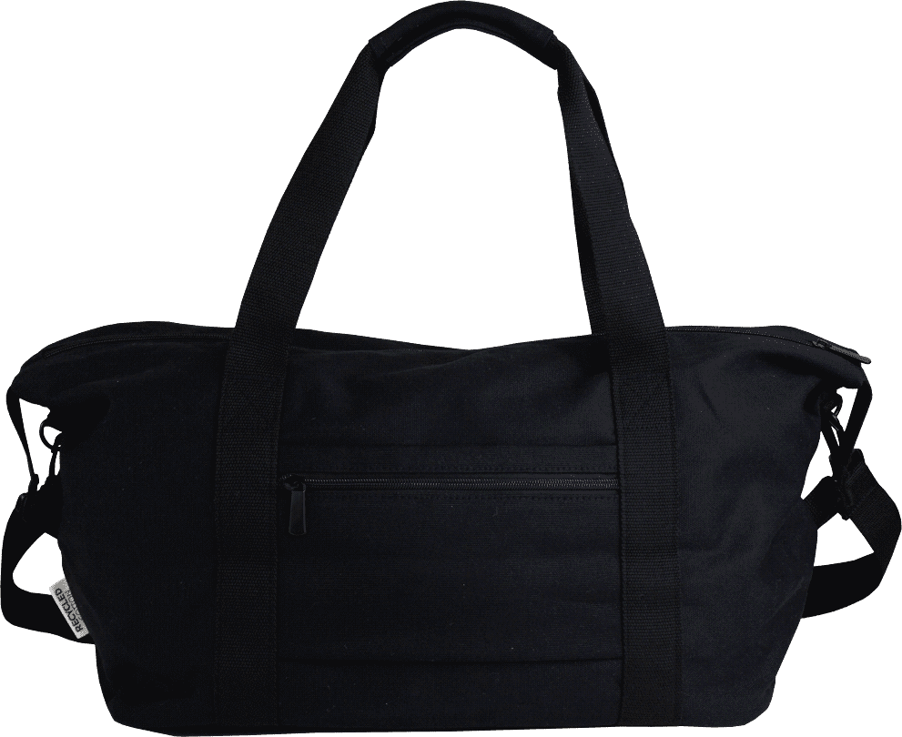 Black Darani GRS Recycled Canvas Sports Bag