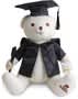 Cream Graduation Signature Calico Bear with Pen