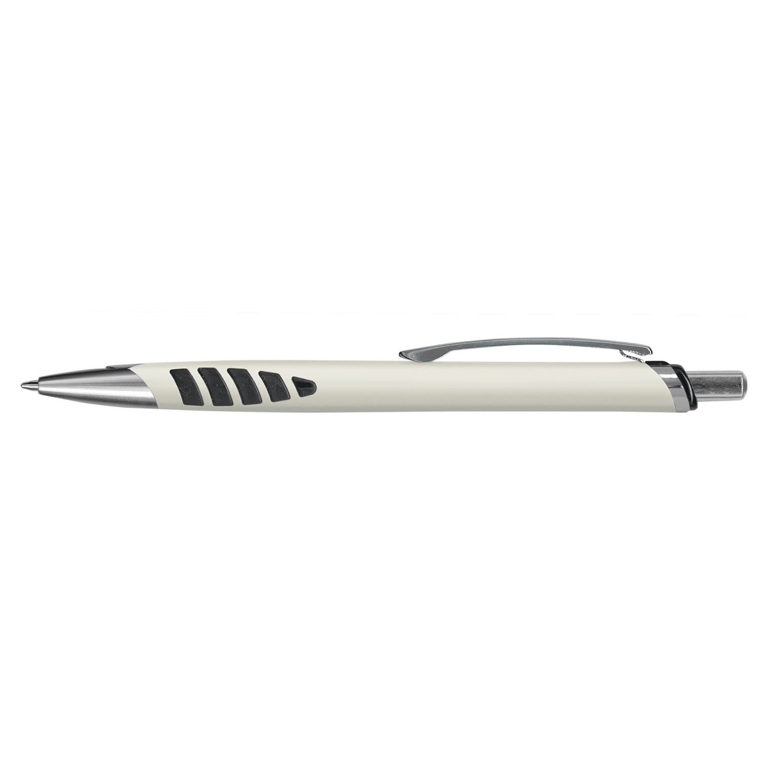 Pearl White Bomber Plastic &amp; Metal Pen