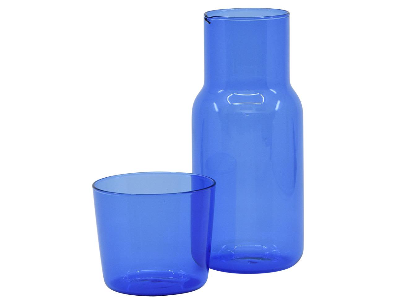 Translucent Blue Harmony Carafe &amp; Tumbler Set