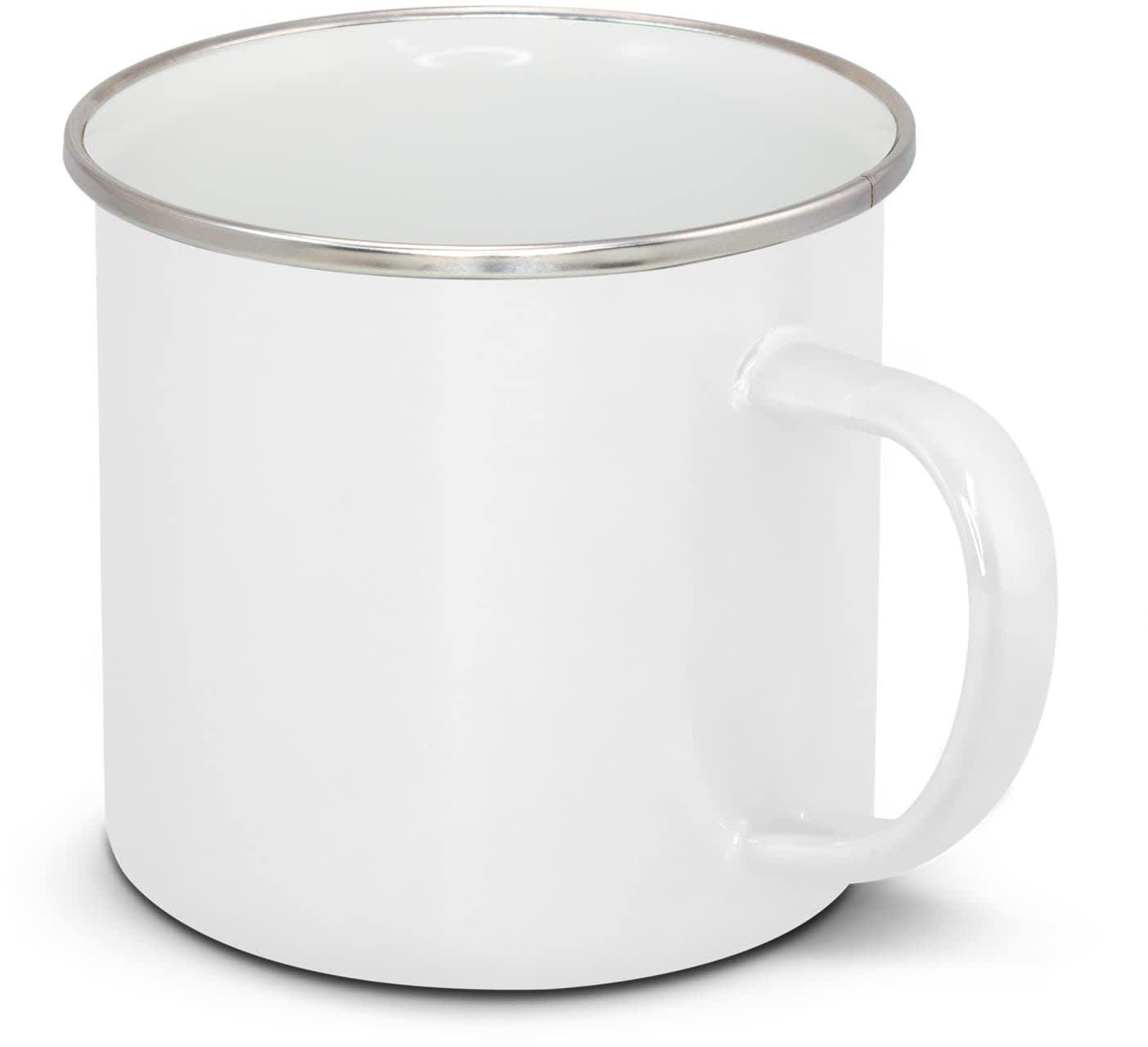 White Bendigo Enamel Mug - Full Colour