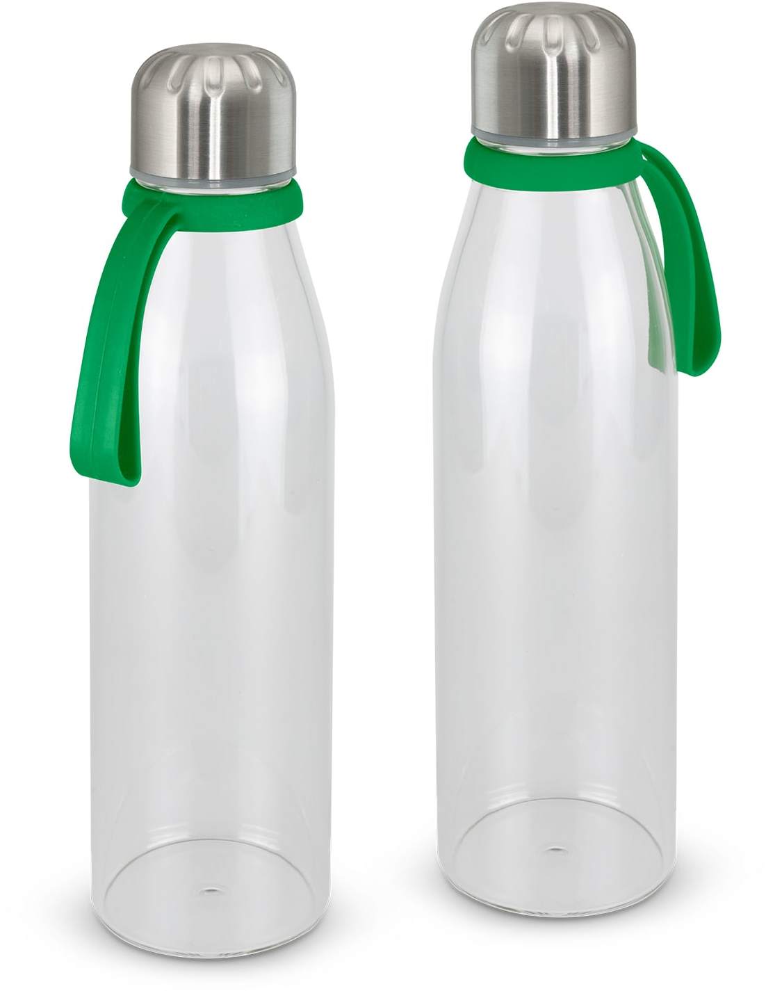 Kelly Green Mirage Glass Bottle