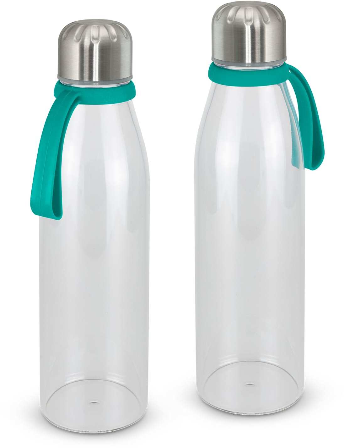 Teal Mirage Glass Bottle