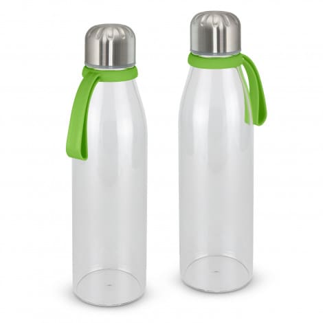 Bright Green Mirage Glass Bottle