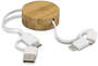 Bamboo Retractable Charging Cable