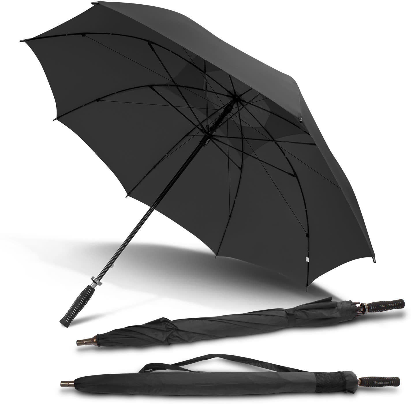 Black PEROS Hurricane Mini Umbrella