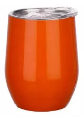 Orange 12oz Double Wall Egg Shaped Coffee Cup