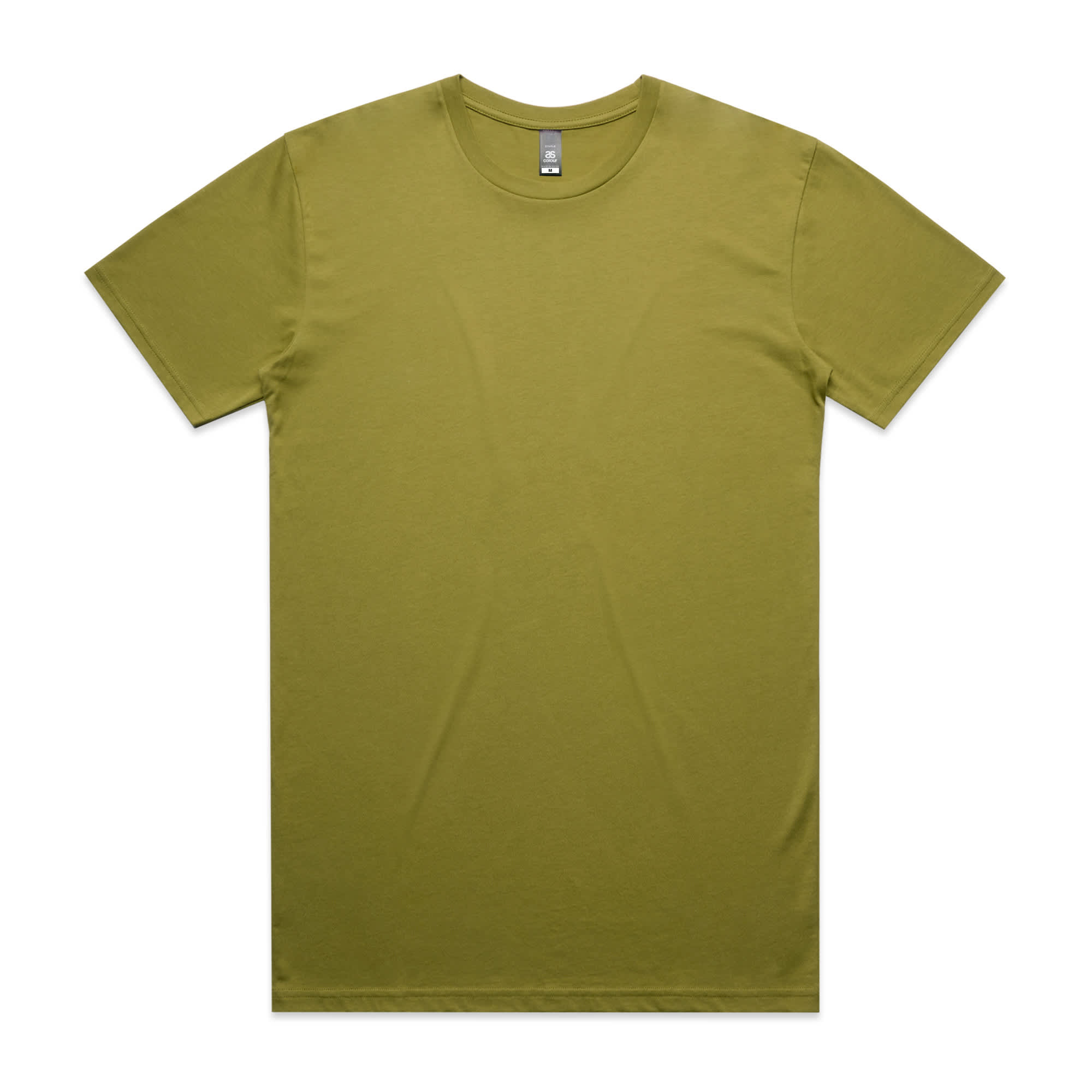 Moss Green Crew Neck Cotton Summit Tee