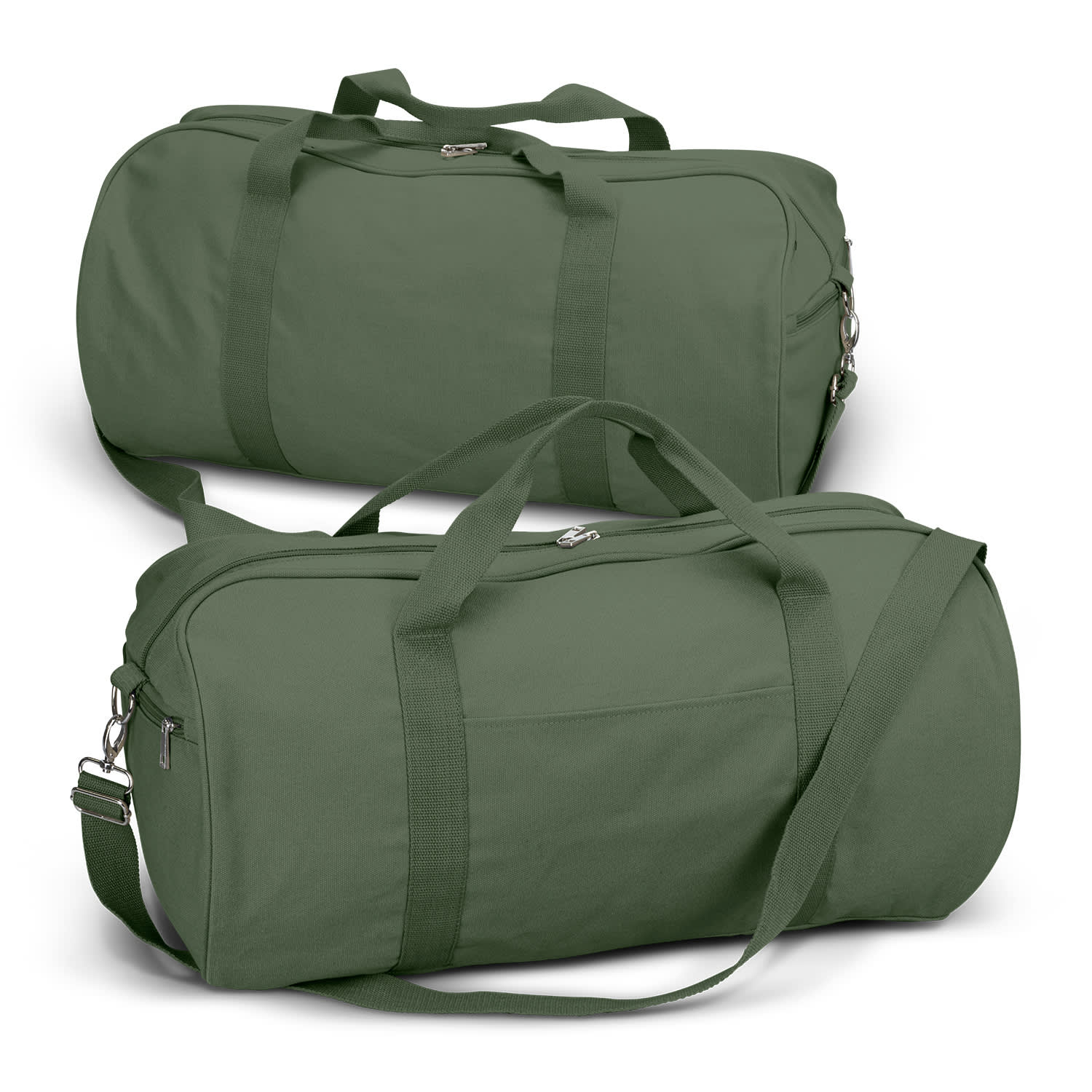 Olive Canvas Duffle Bag