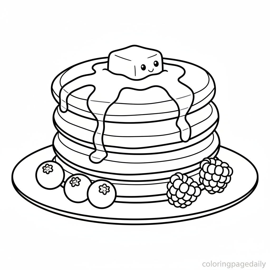 Perfect Pancake Pile-Up - Black and White