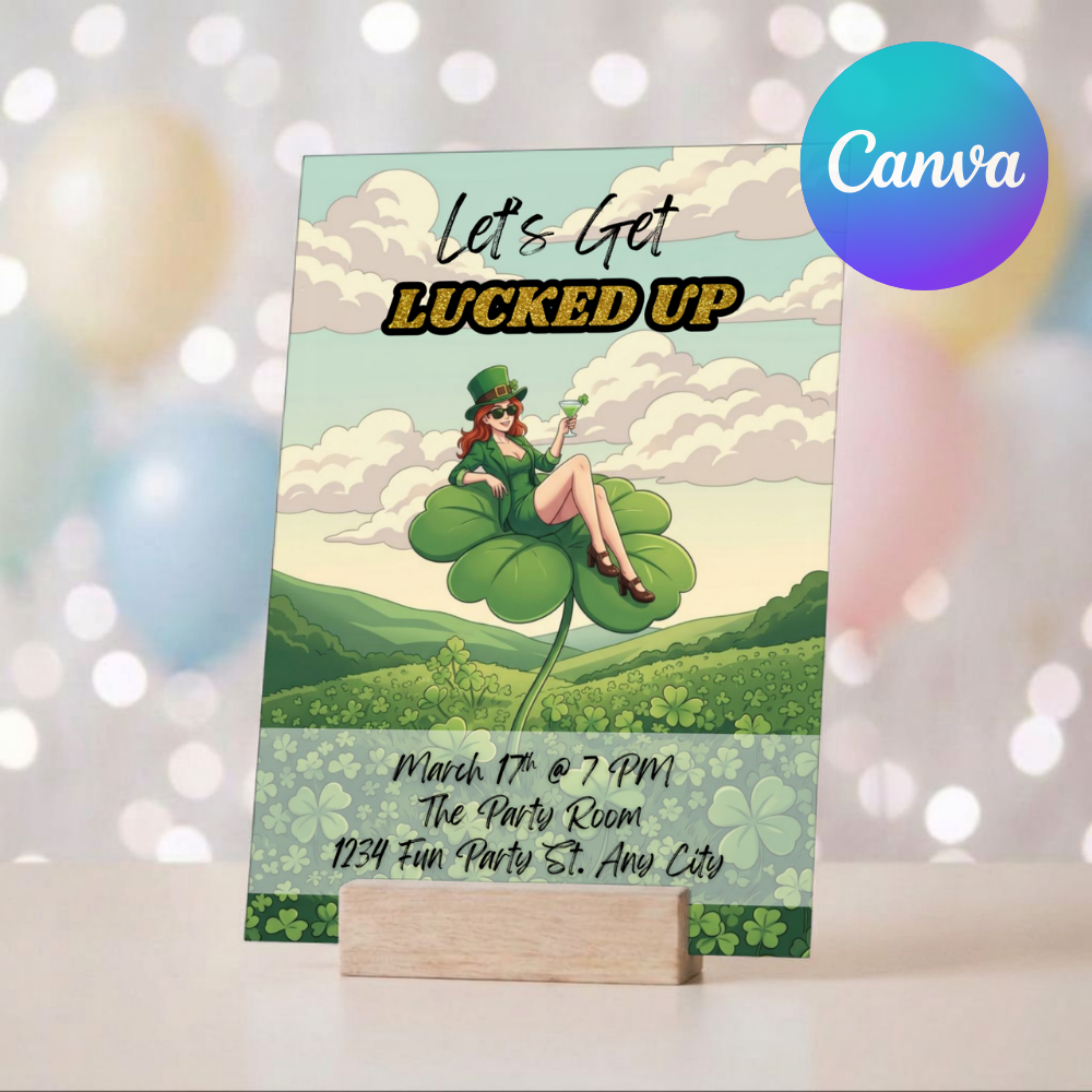 Let's Get Lucked Up - Digital Invite