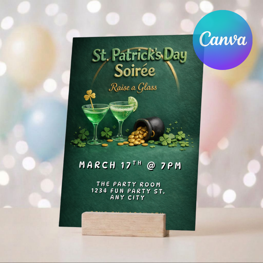 St. Patrick's Day Soiree - Digital Invite