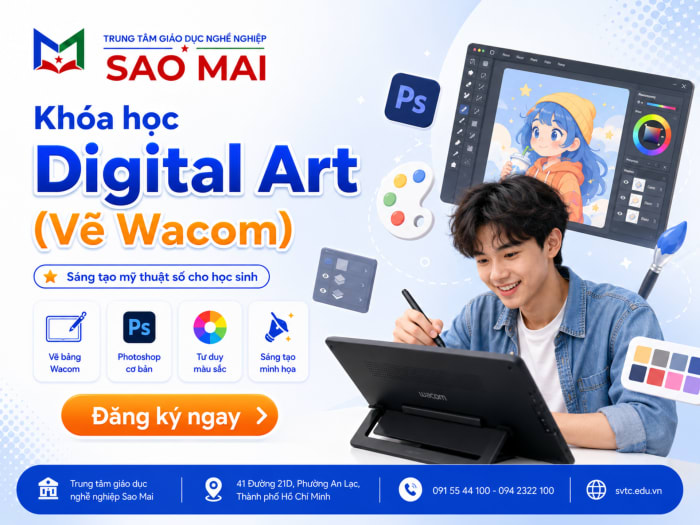 SVTC Sao Mai - Khóa học nghề, tin học, lập trình tại TP.HCM