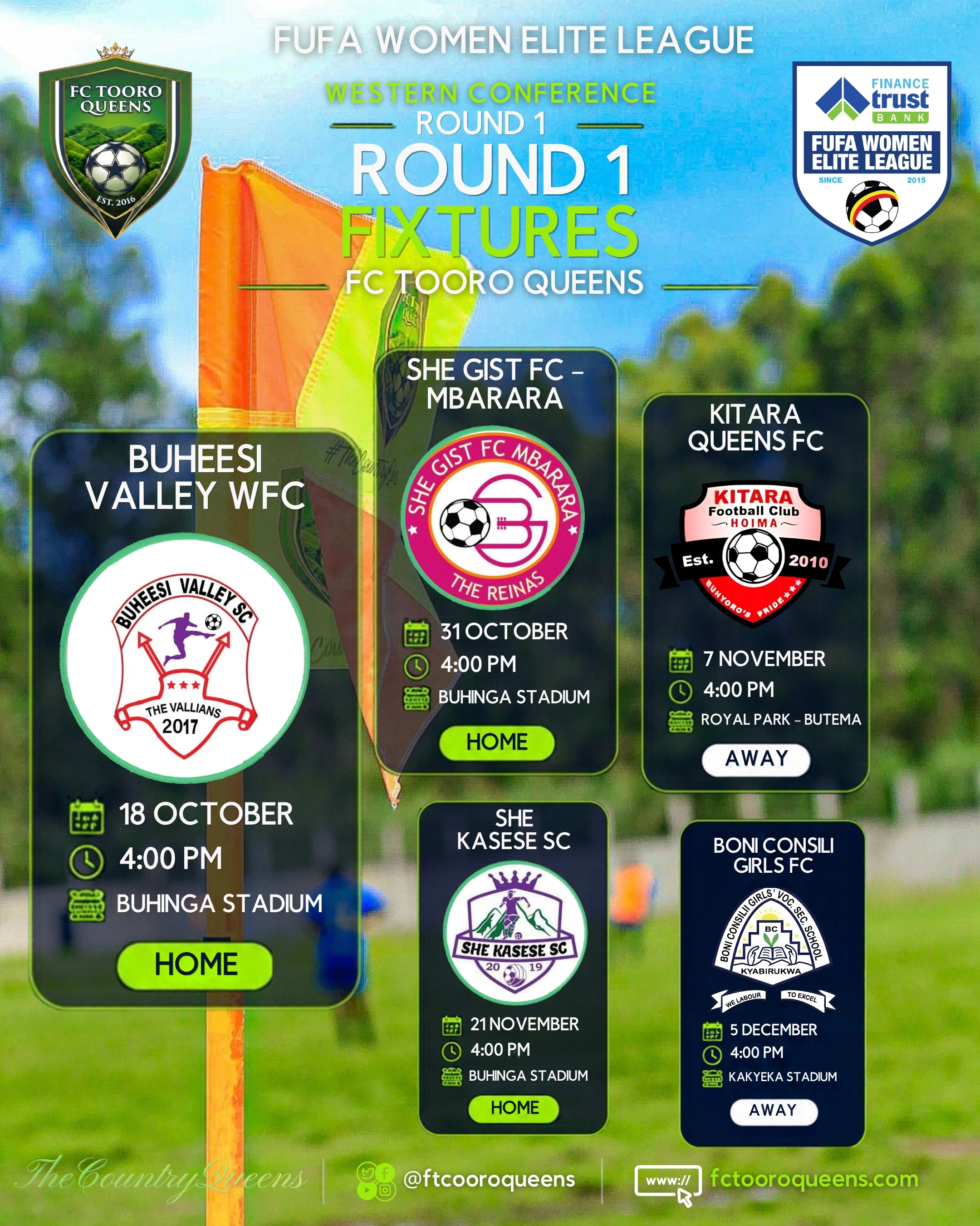 FUFA Women Elite League 2026/27 Fixtures - Western Conference — photo 1