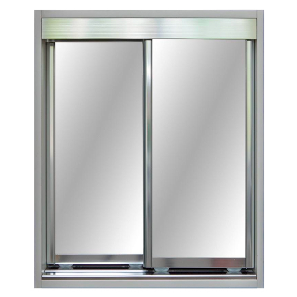 Brushed Silver Frame with Mirrors