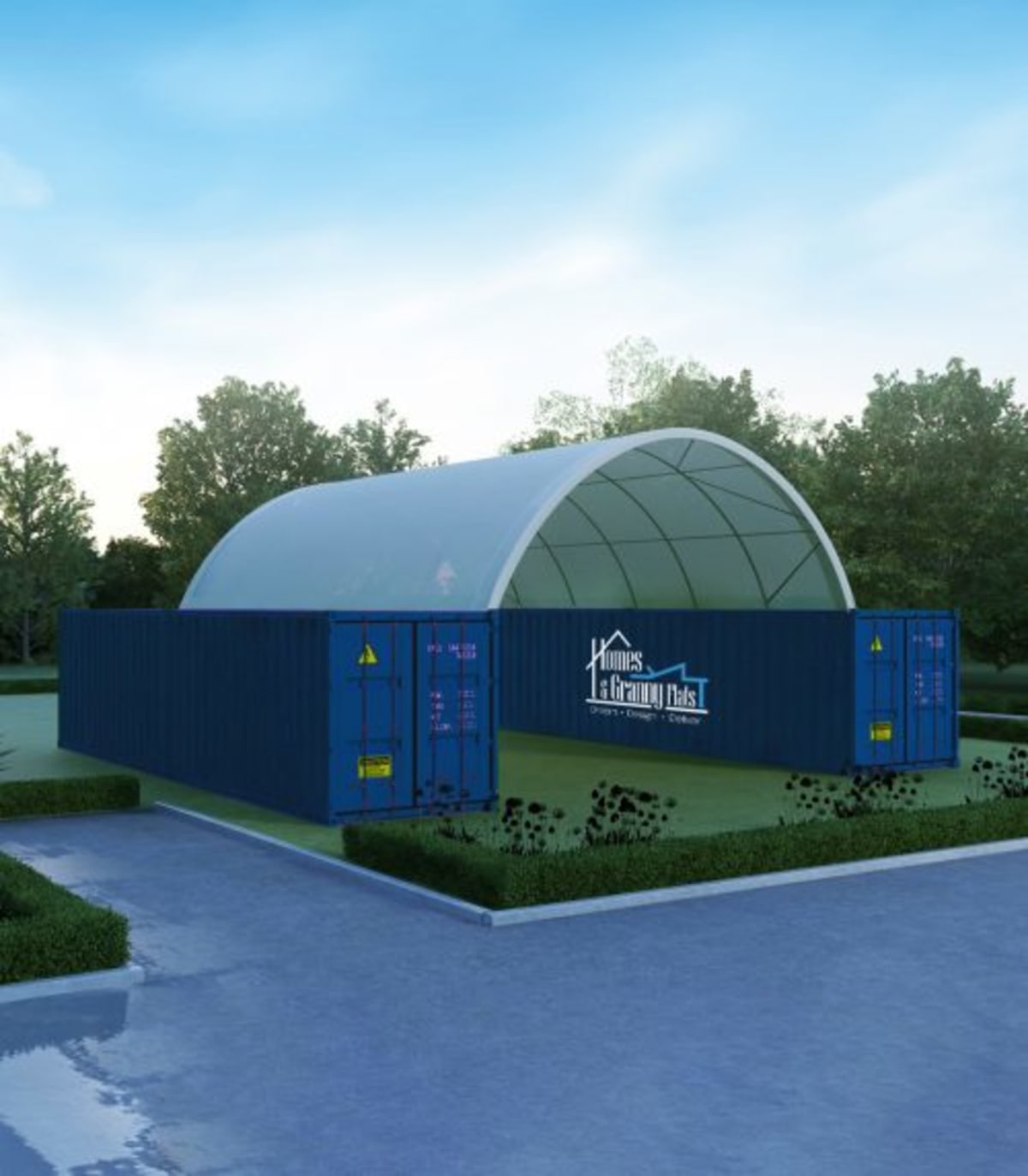Container Dome 8×12×3m Single Truss