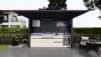 Grey Exterior / Athen White Cabinet