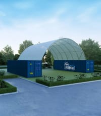 Container Dome 12×12×4.5m Single Truss