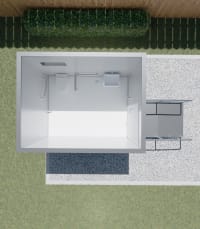 Large Ambulant Toilet with Ramp
