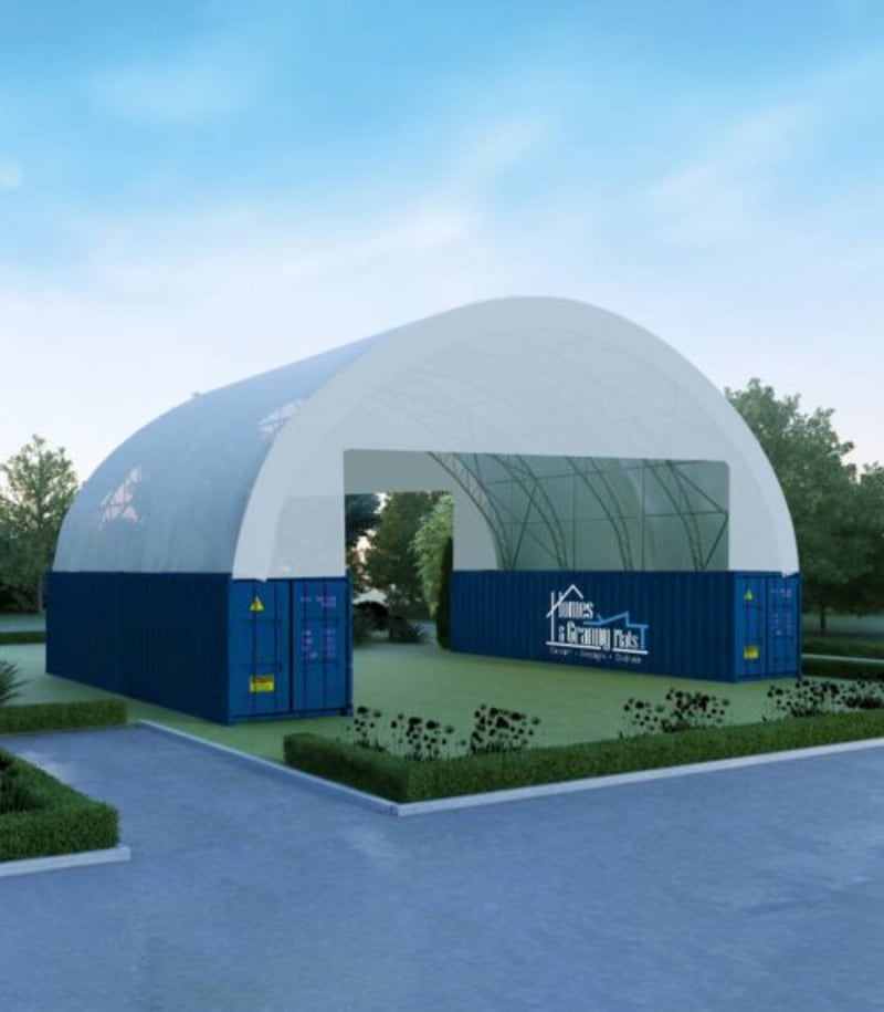 Container Dome 18×12×4.5m Double Truss