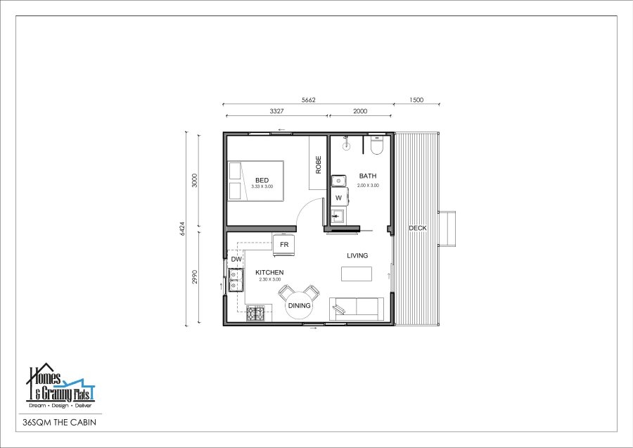 Cabin 36 — floorplan