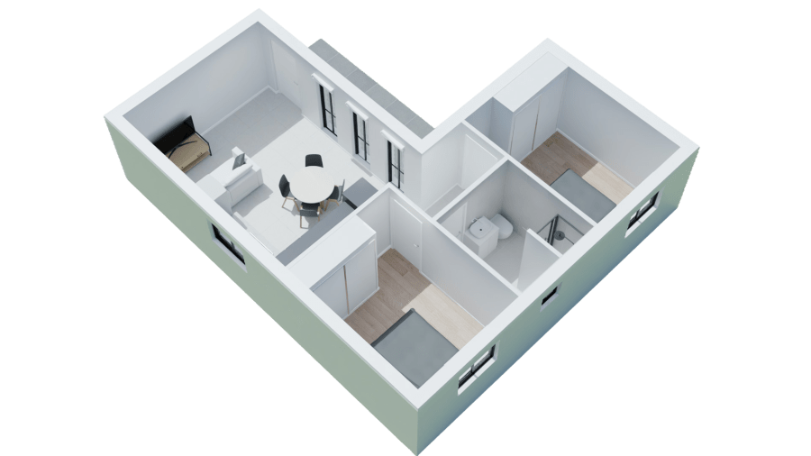 The COURT — isometric view