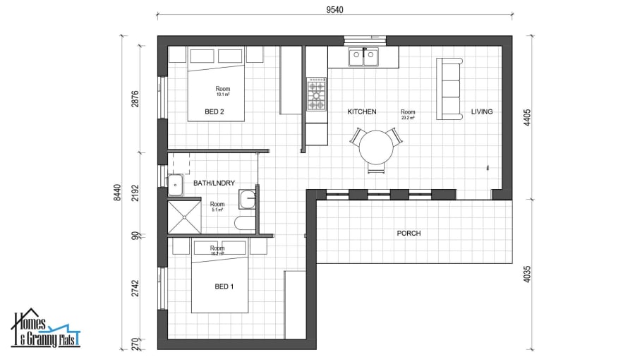 The COURT — floorplan