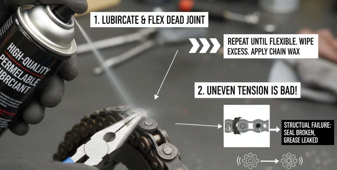 How To Fix Tight Spot On Motorcycle Chain