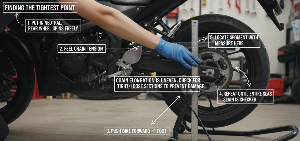 Can You Tighten A Motorcycle Chain Without A Stand
