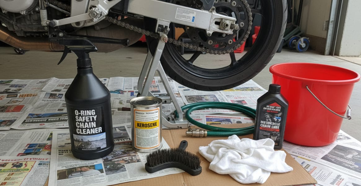 How To Degrease A Motorcycle Chain