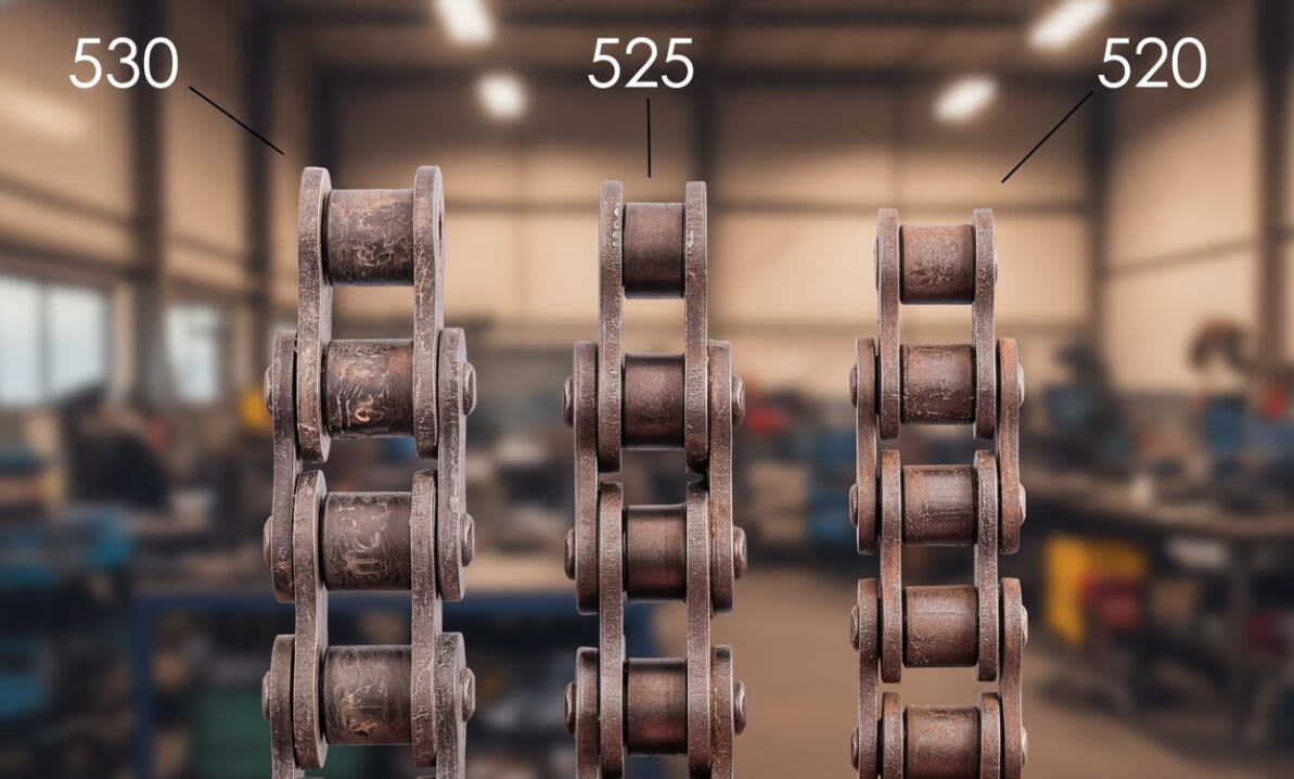520 Vs 525 Vs 530 Motorcycle Chain: How To Choose The Right Size