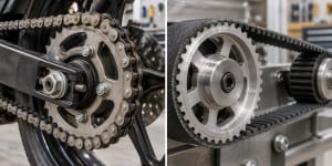 Motorcycle belt drive vs. chain drive: What sho...