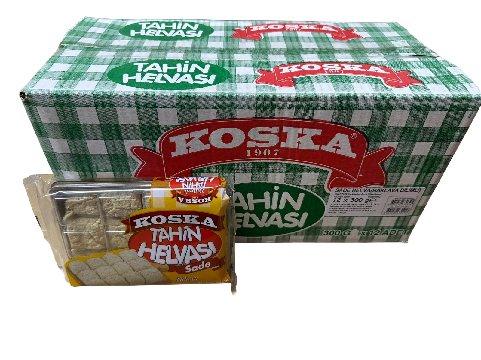 300gr Sade  Dilimli Helva