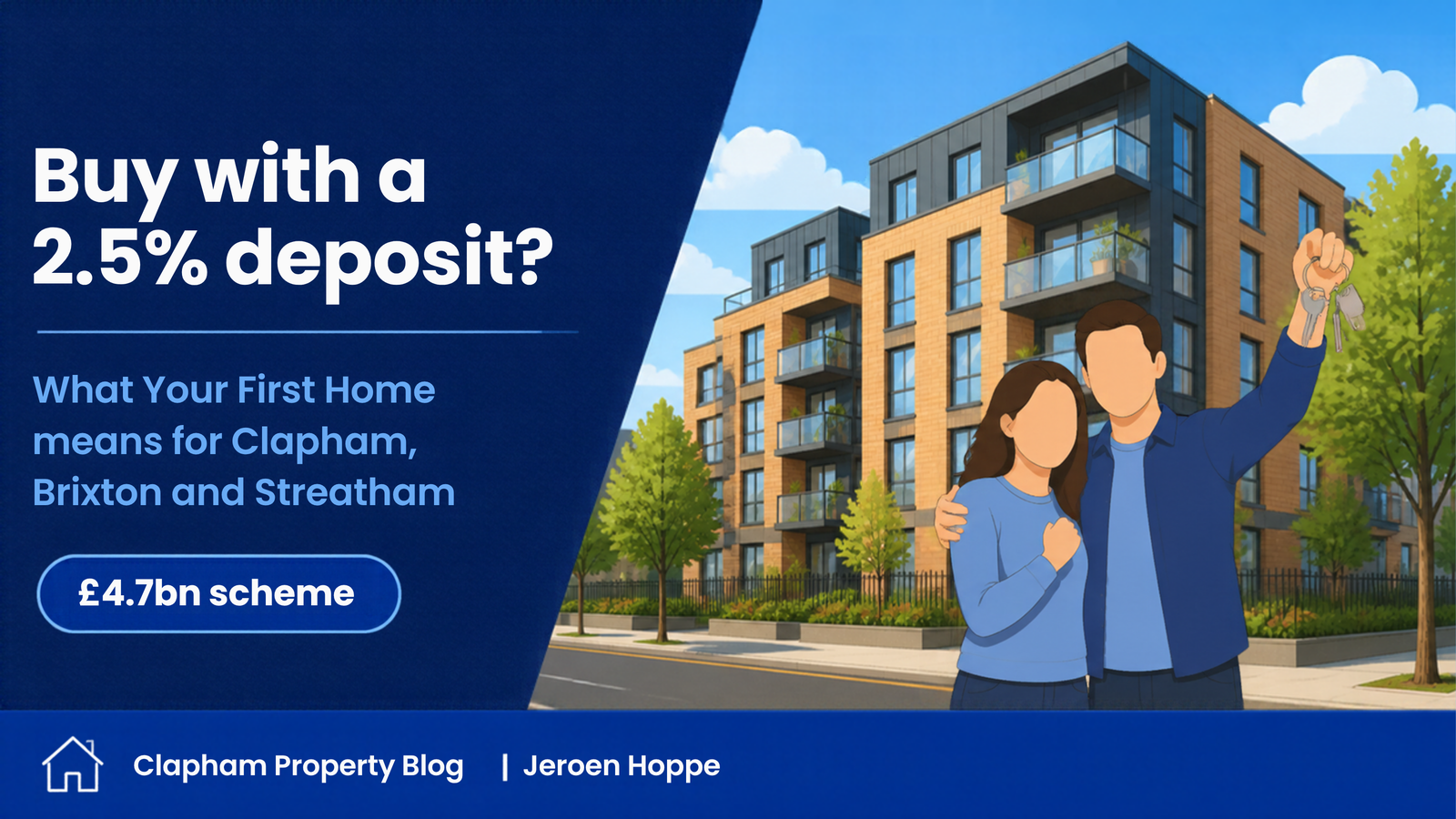 Your First Home 2.5% deposit scheme - what it means for Clapham, Brixton and Streatham