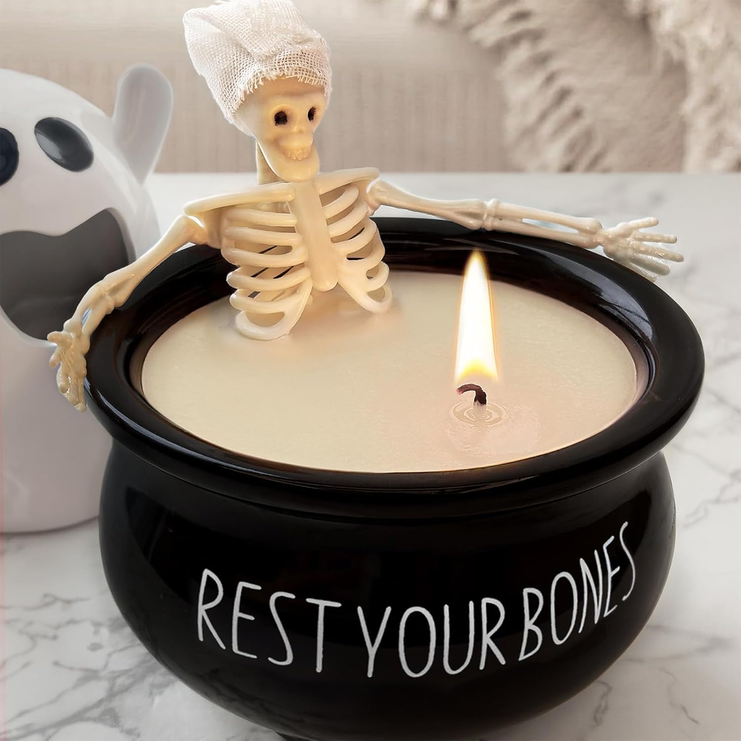 Velas decorativas de esqueleto