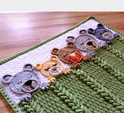Sleep Tight Teddy Bear Blanket