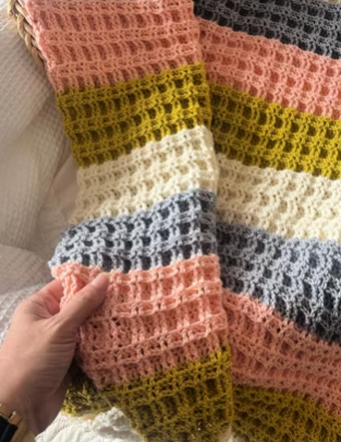 Reversible Shadow Box Blanket