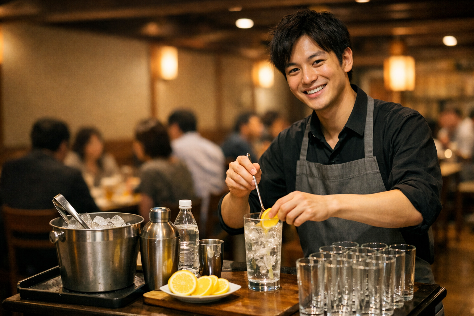 楽しく働ける♪ホール＆ドリンク作りスタッフ募集◎未経験OK！