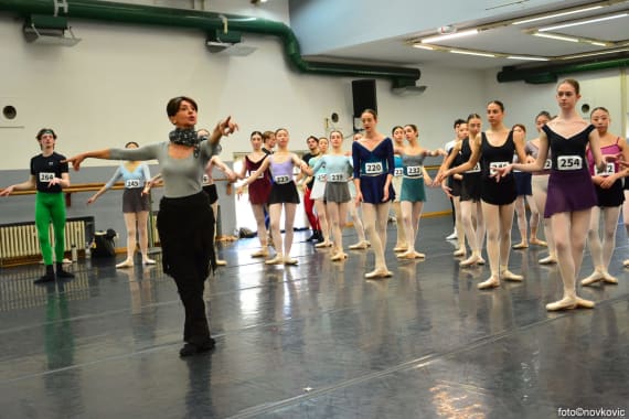 Candidates from around the world participated in the large ballet audition 24