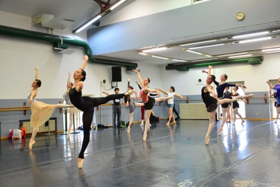 Candidates from around the world participated in the large ballet audition 30