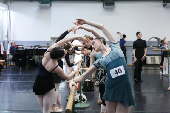 Candidates from around the world participated in the large ballet audition 35