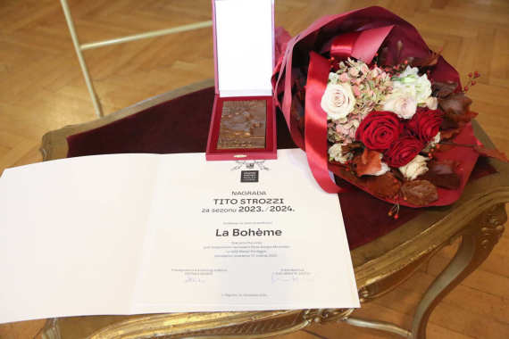 Nagrada Tito Strozzi  2023./2024. dodijeljena je opernoj predstavi <em> La bohème </em> Giacoma Puccinija 2