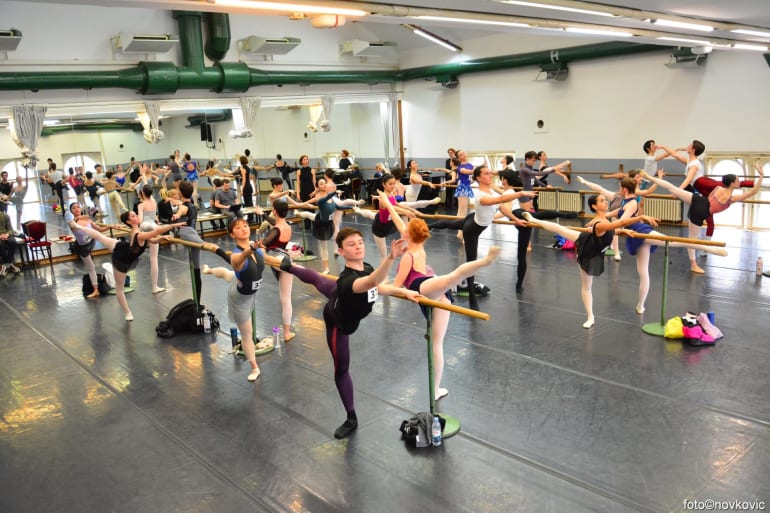 The Ballet ensemble enhanced by new members selected in the large audition