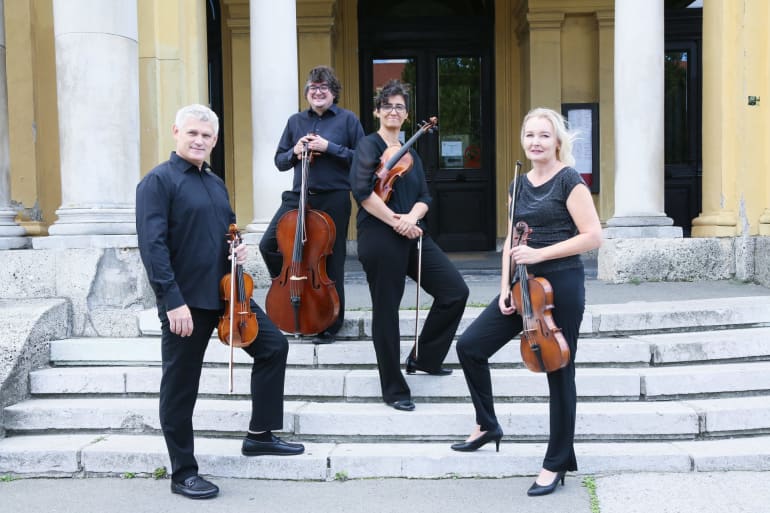 The string quartet of the CNT in Zagreb played at the Cairo Opera House