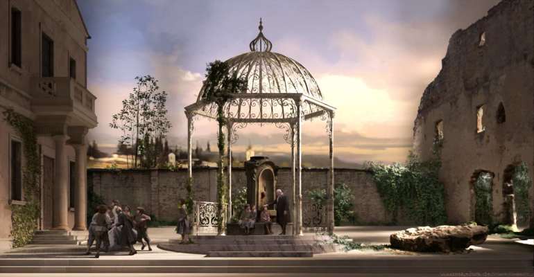 Premiere of opera <em> Werther </em>  by Jules Massenet directed by Oscar-winner Dante Ferretti