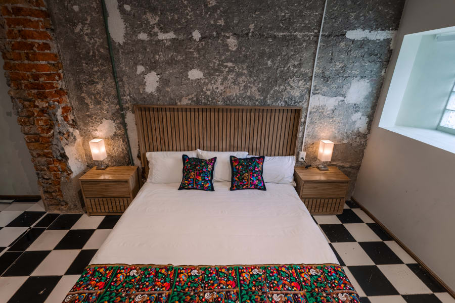 Habitación Bacalar - Privado con baño propio en Nomaddicts Hostal CDMX