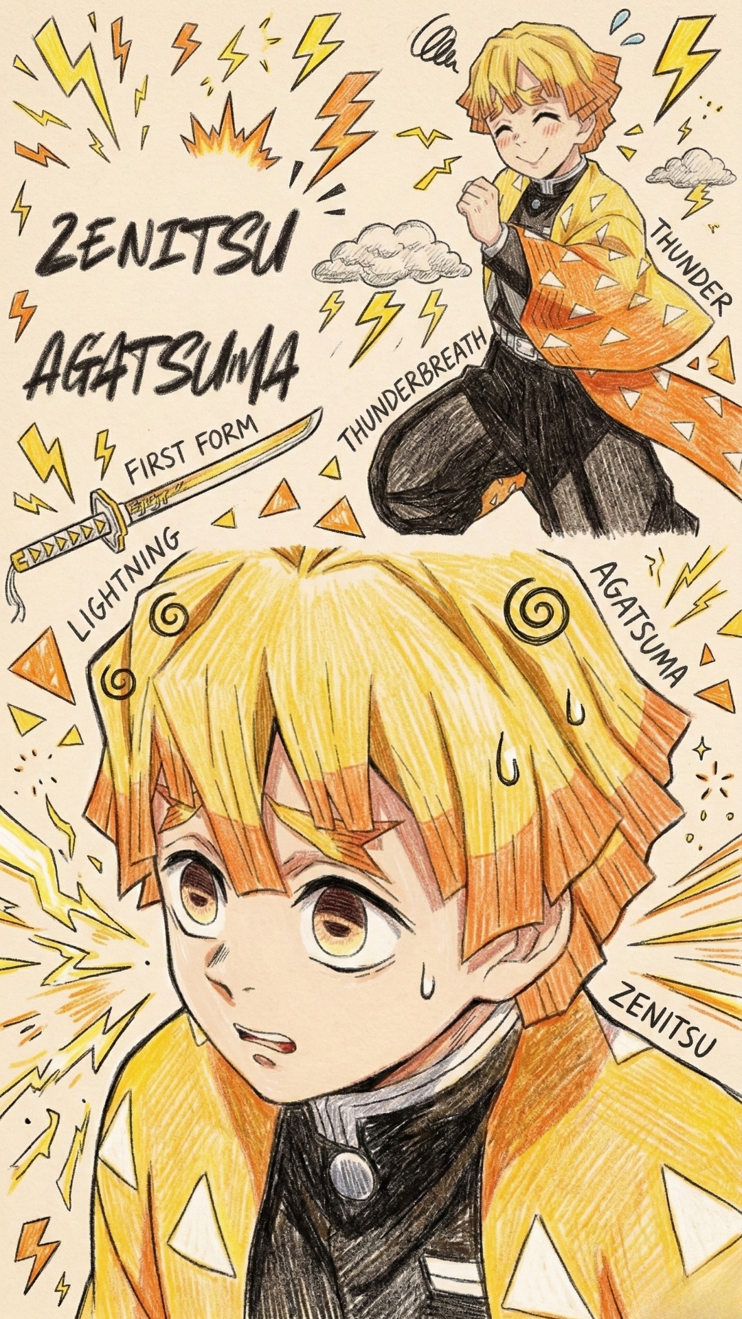 Zenitsu Agatsuma 4K Wallpaper - 3