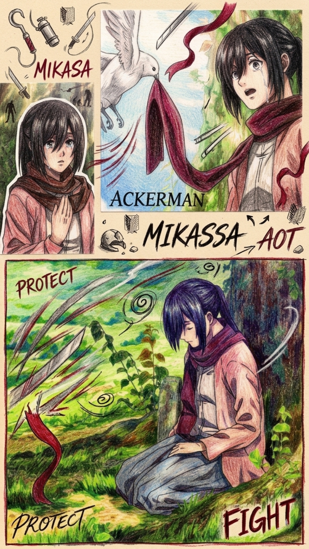 Mikassa Ackerman 4K Wallpaper - 4