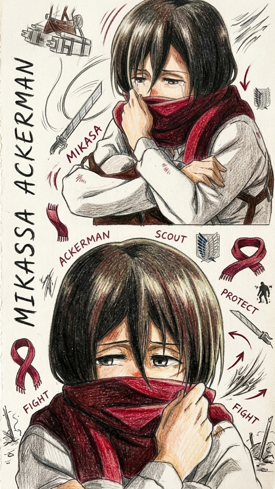 Mikassa Ackerman 4K Wallpaper - 5