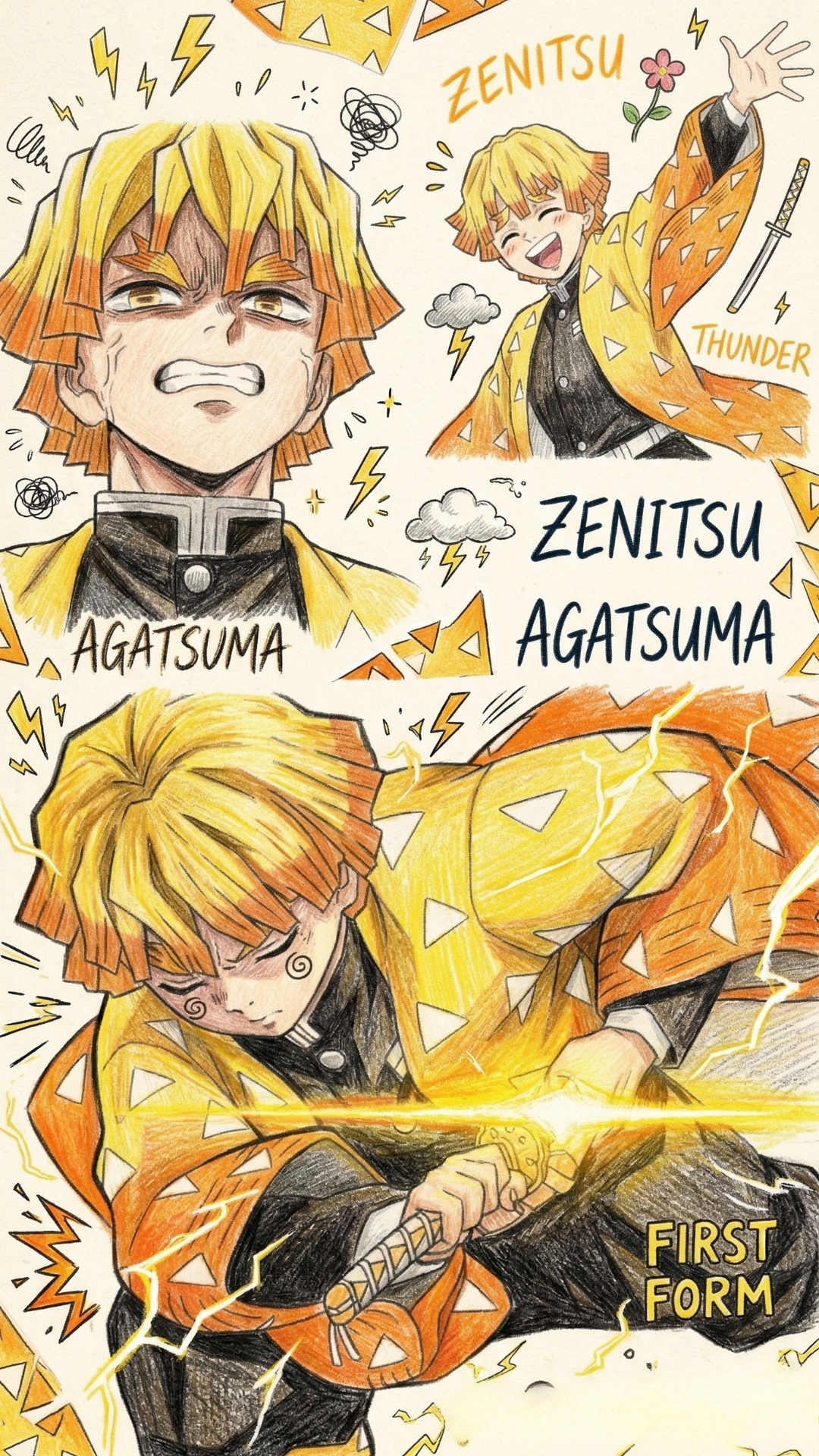Zenitsu Agatsuma 4K Wallpaper - 6